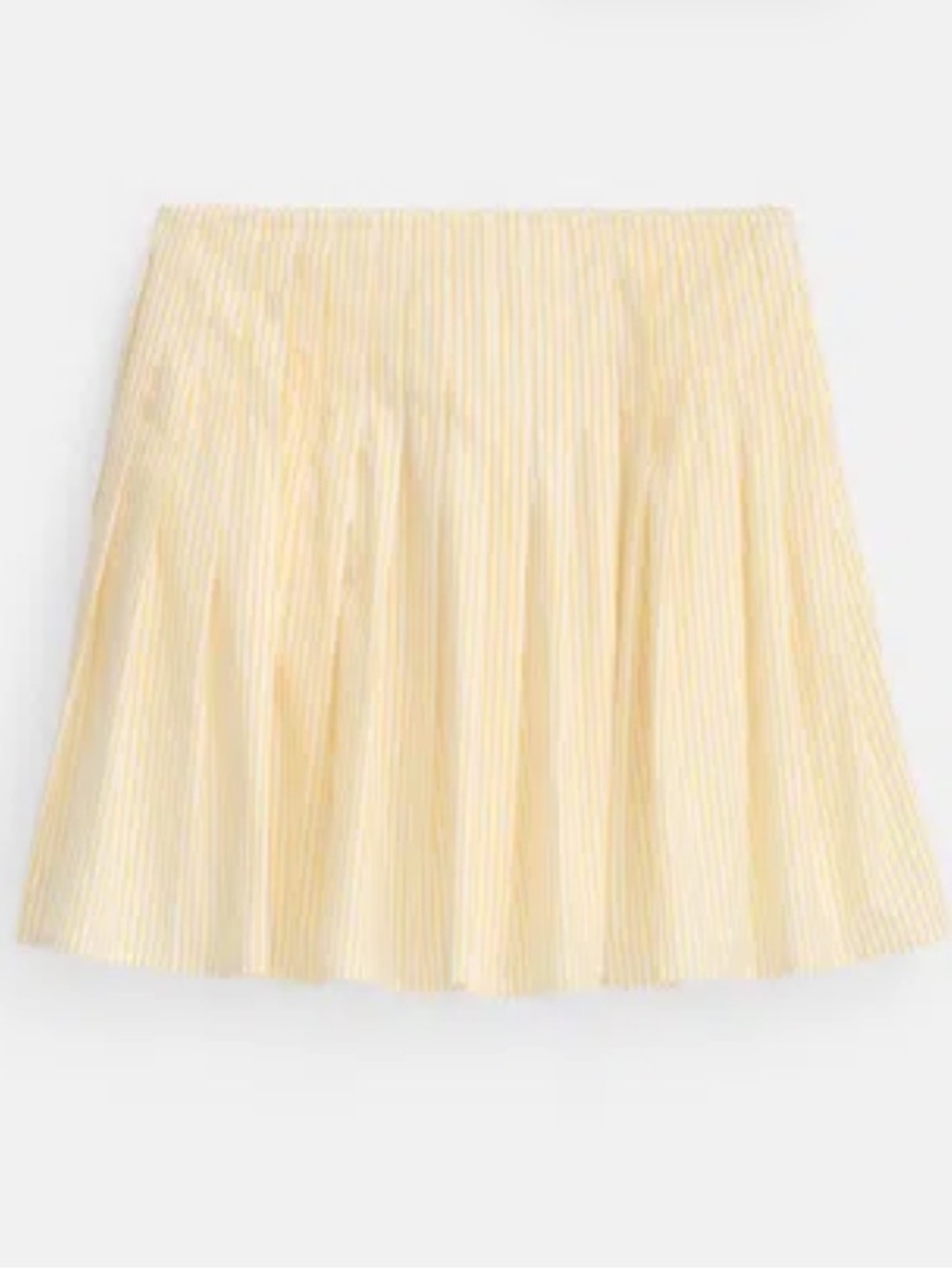 ALEX MILL Penelope Stripe Pleated Skirt In Cotton Poplin M